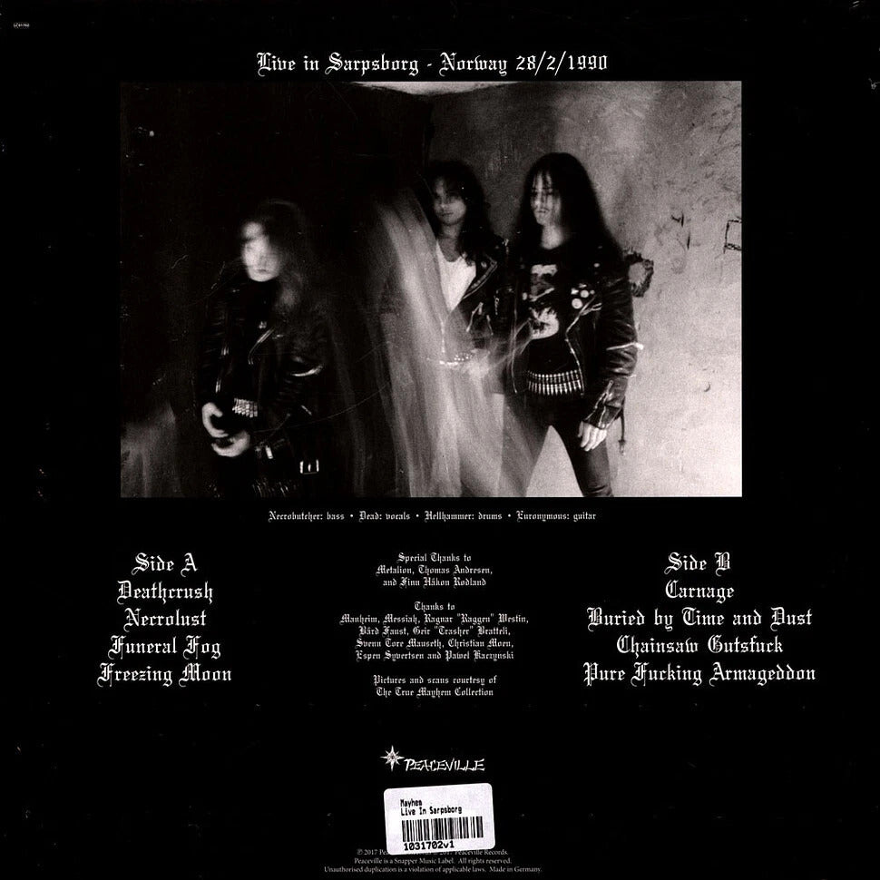 MAYHEM – Live In Sarpsborg LP