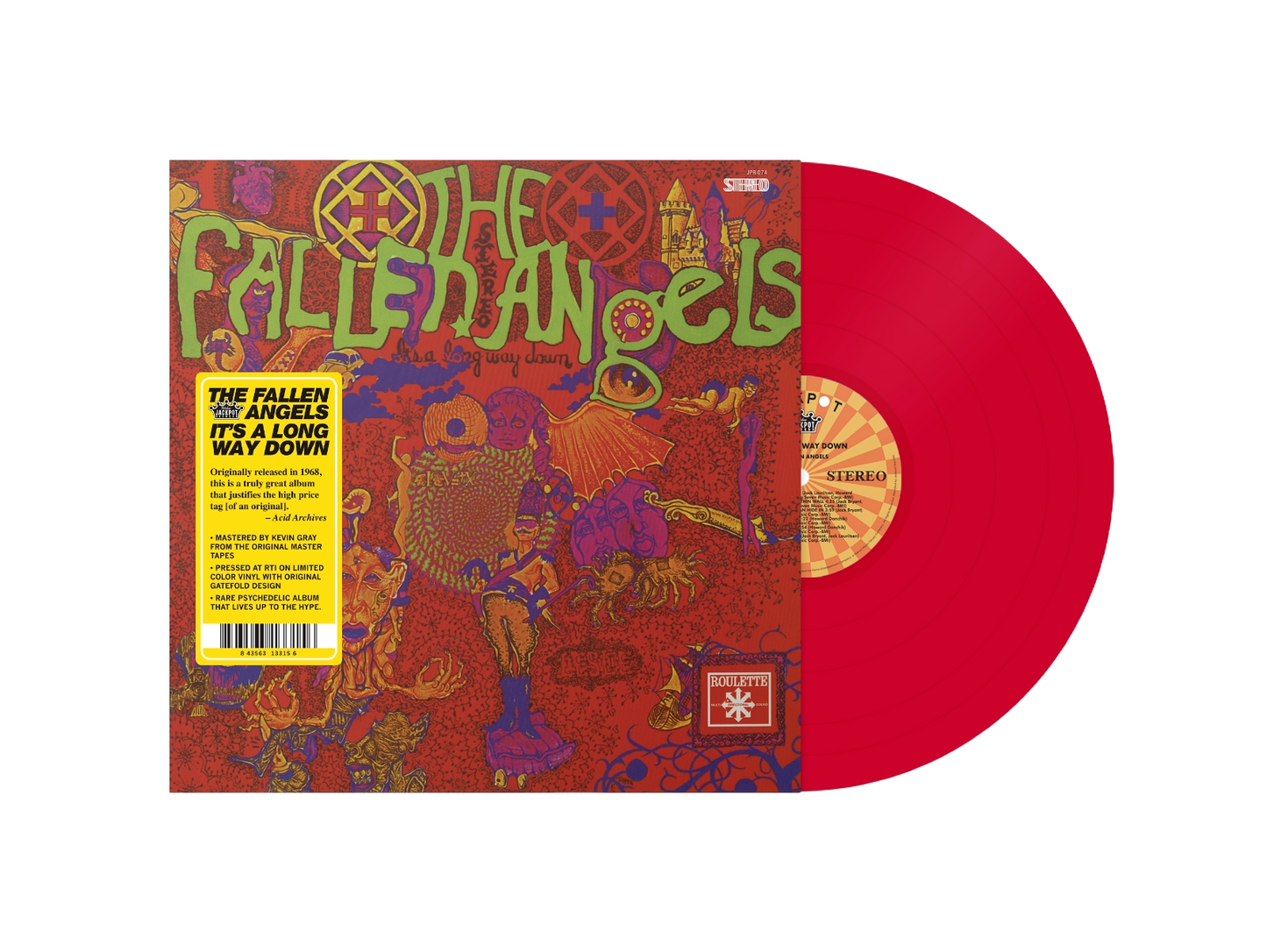 FALLEN ANGELS – It's A Long Way Down LP (red vinyl)