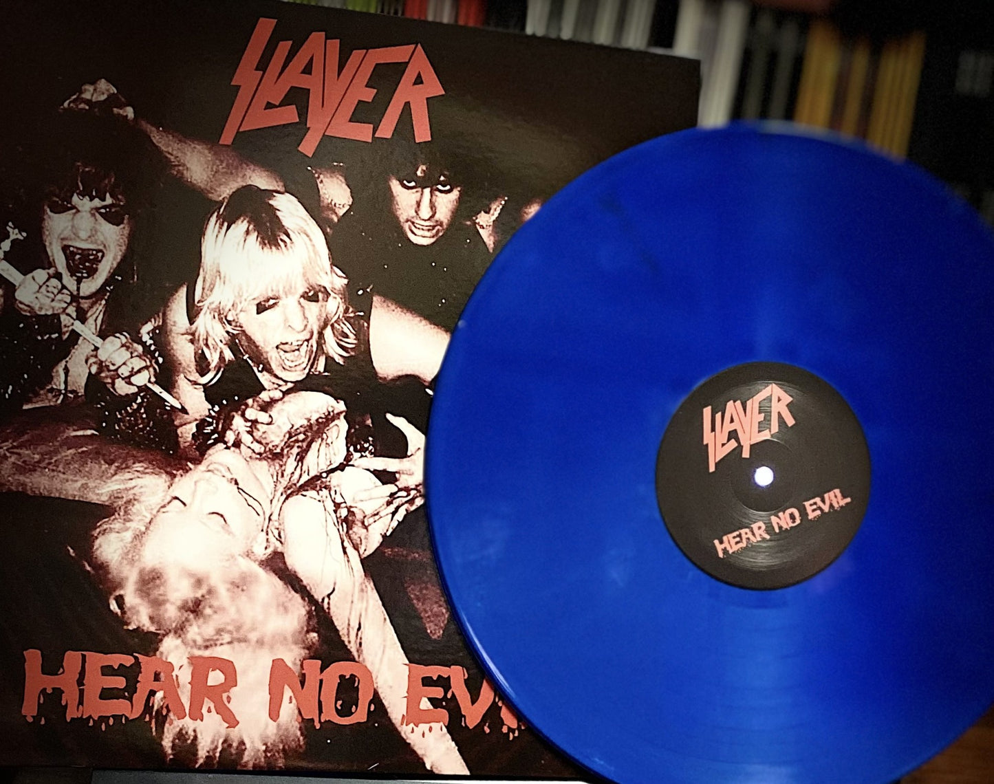SLAYER – Hear No Evil LP (blue vinyl)