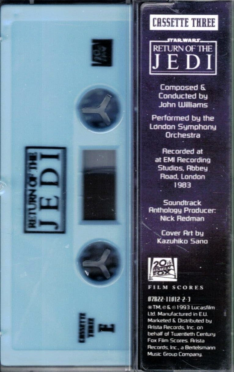 JOHN WILLIAMS – Return Of The Jedi OST • Star Wars Anthology Vol. Three Cassette