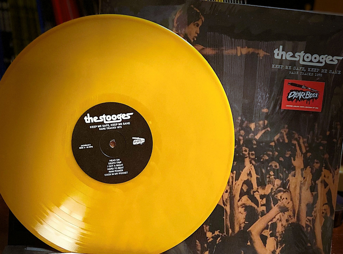 STOOGES – Keep Me Safe, Keep Me Sane • Rare Tracks 1972 LP (orange vinyl)