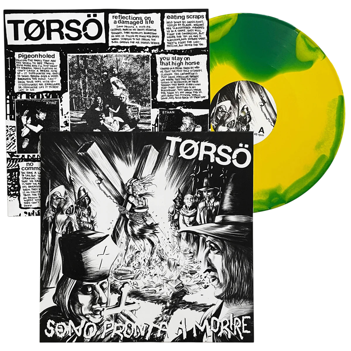 TØRSÖ – Sono Pronta A Morire LP (green/yellow mix vinyl)