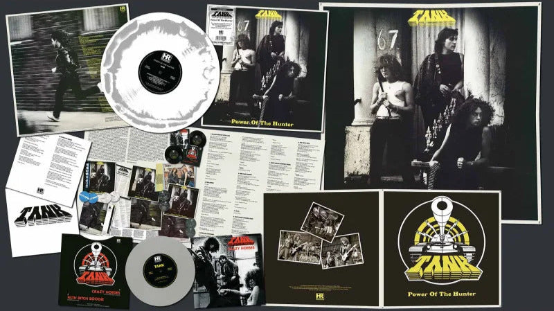 TANK – Power Of The Hunter LP + 7" (white/gray mixed vinyl)