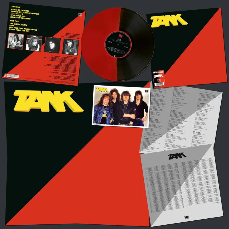 TANK – S/T LP (red/black bi-color vinyl)