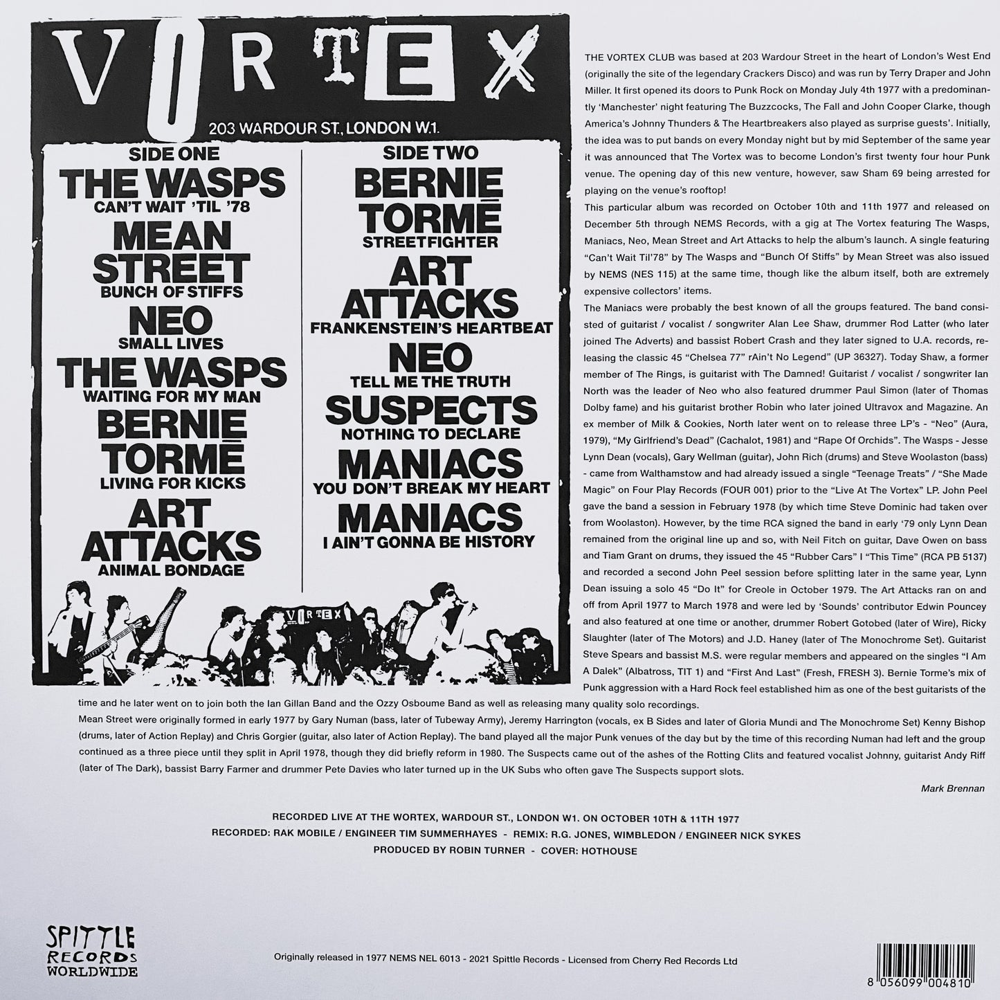 V/A – Live At The Vortex • Volume One LP