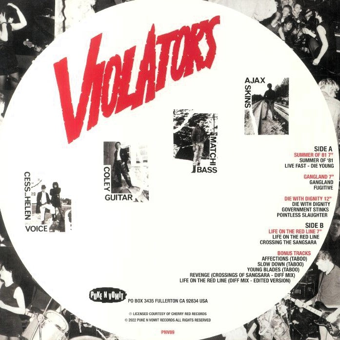 VIOLATORS – Die With Dignity (No Future Years) LP