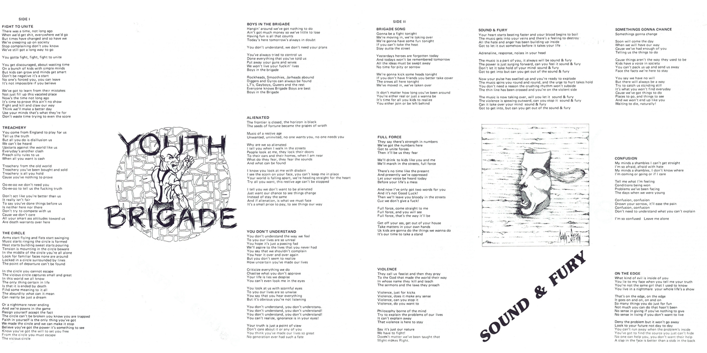 YOUTH BRIGADE – Sound & Fury • The Original Not-Remastered Version of 1982 LP