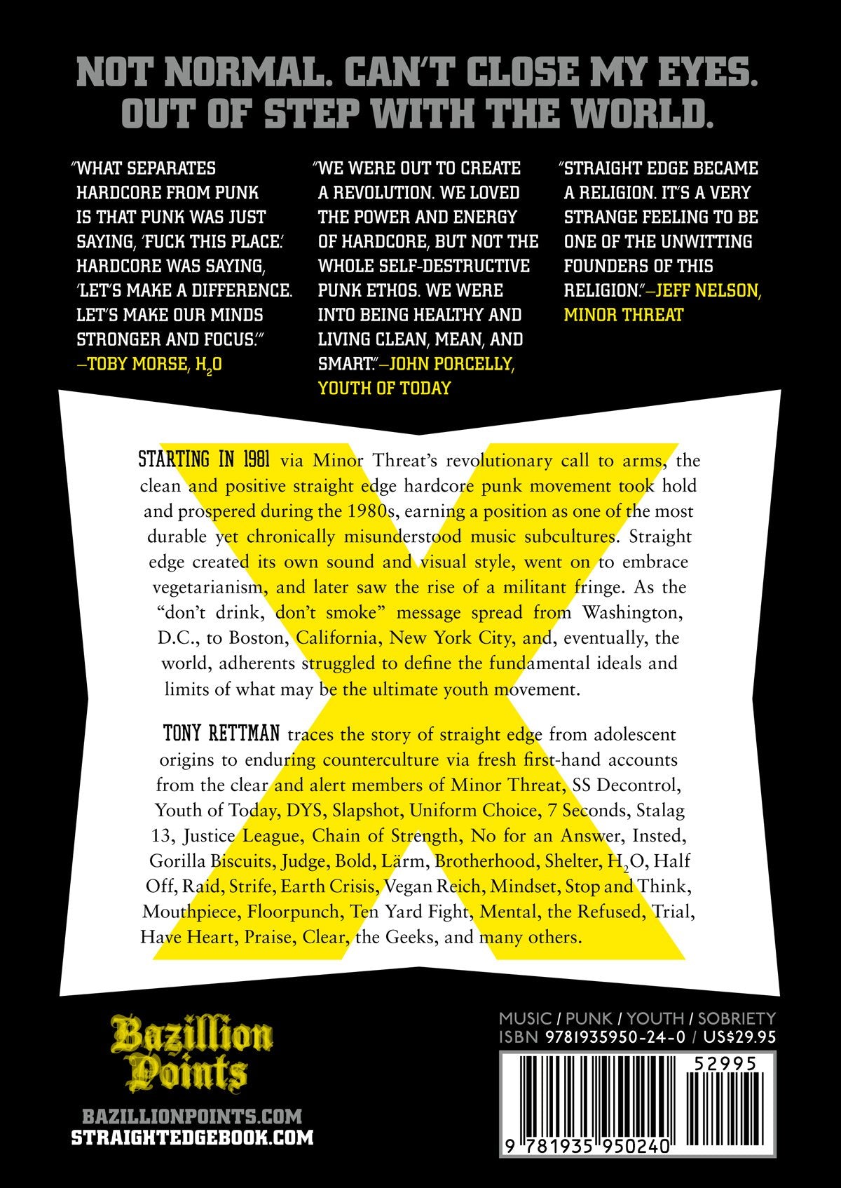 Straight Edge: A Clear-Headed Hardcore Punk History