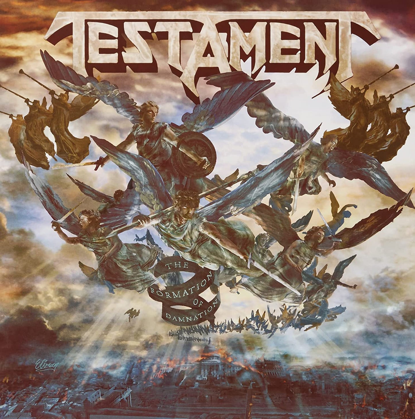 TESTAMENT – Formation of Damnation LP (white blue green splatter vinyl)