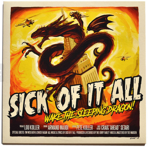 SICK OF IT ALL – Wake The Sleeping Dragon LP (green splatter vinyl)