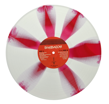 BARBATOS – Rocking Metal Motherfucker LP (red/white pinwheel vinyl)