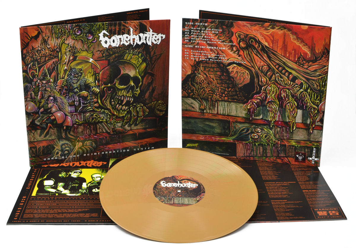 BONEHUNTER – Dark Blood Reincarnation System LP (orange/green galaxy vinyl)