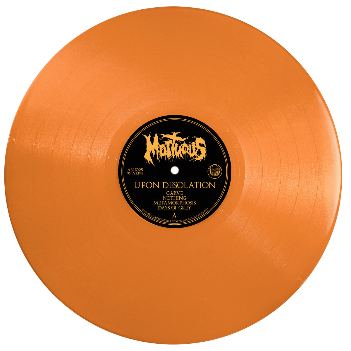 MORTUOUS – Upon Desolation LP (orange vinyl)