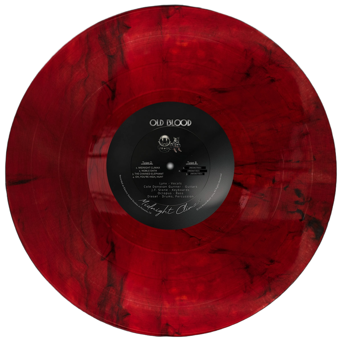 OLD BLOOD – Midnight Climax LP ("Pariah" red/black swirl vinyl)