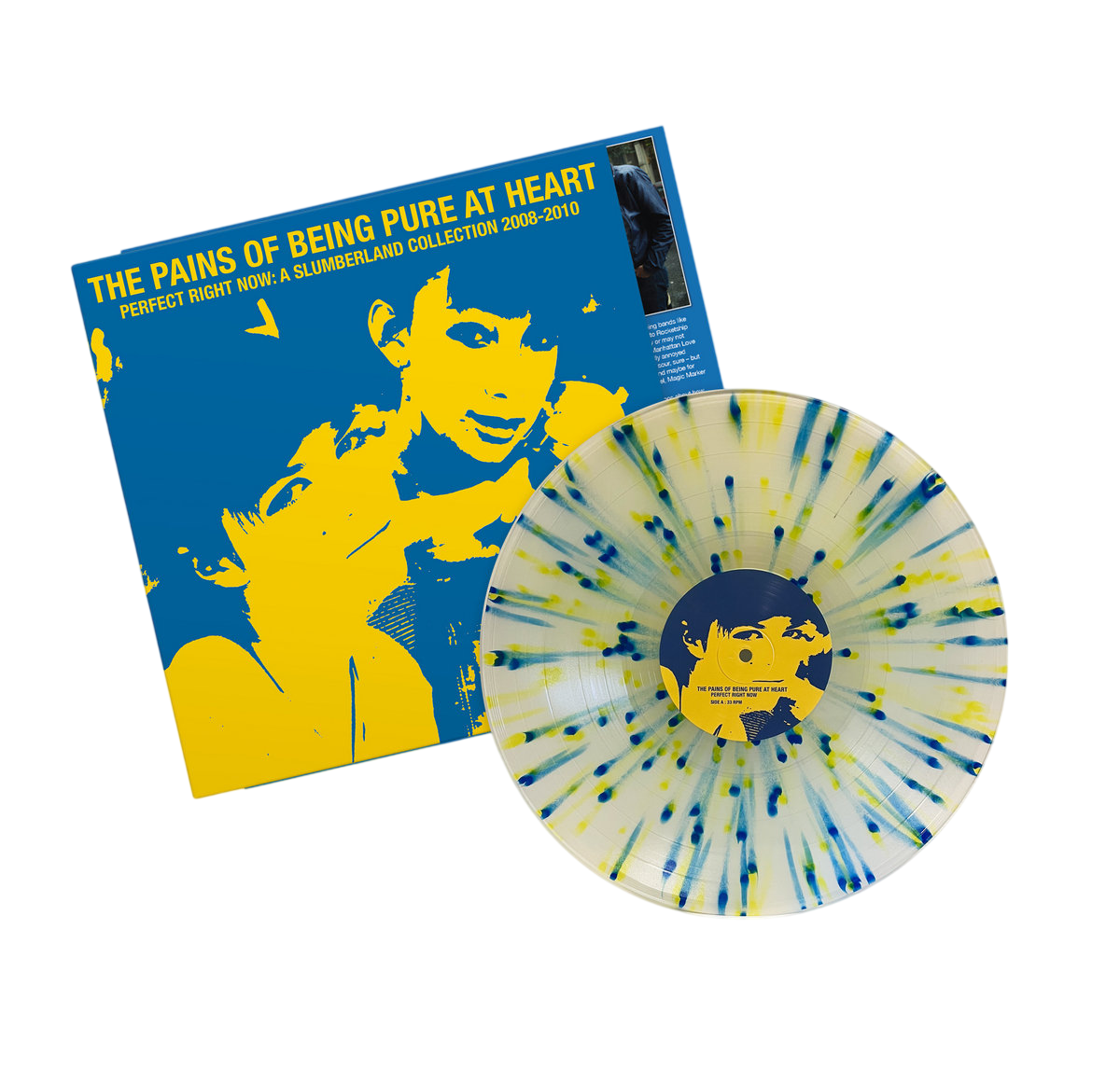 PAINS OF BEING PURE AT HEART – Perfect Right Now • A Slumberland Collection 2008-2010 LP (milky clear + blue/yellow splatter vinyl)