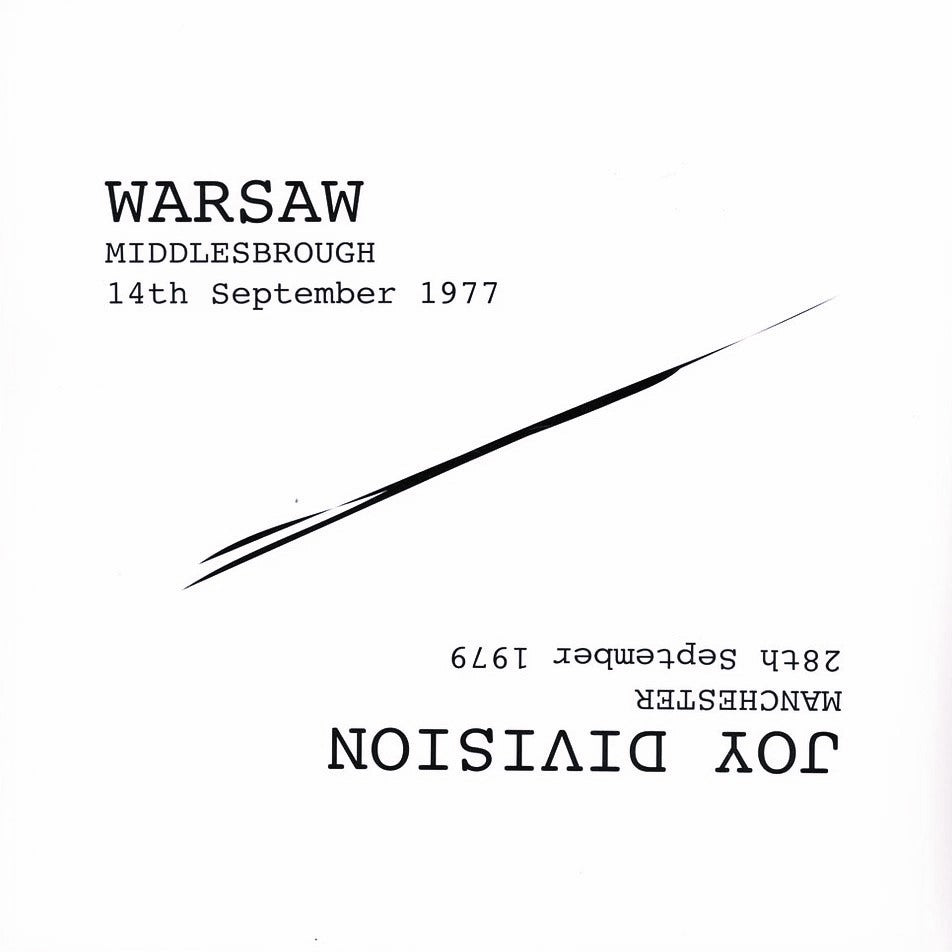 WARSAW / JOY DIVISION – Middlesbrough 14th September 1977 / Manchester 28th September 1979 LP