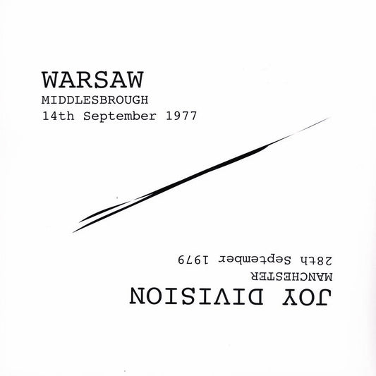 WARSAW / JOY DIVISION – Middlesbrough 14th September 1977 / Manchester 28th September 1979 LP