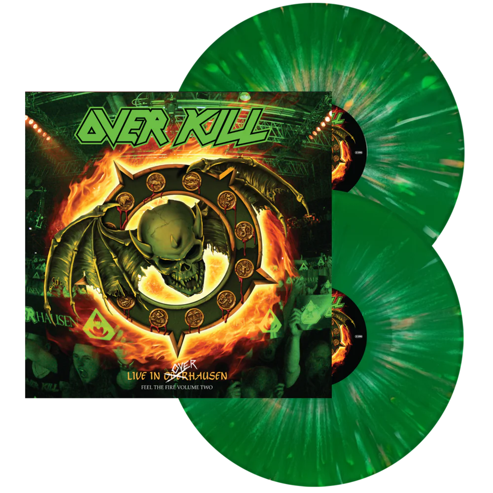 OVERKILL – Live In Overhausen Feel The Fire Volume Two 2xLP (green/orange/yellow splatter)