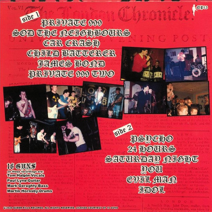 16 GUNS ‎– On The Piss Again • Demos 1984/85 LP