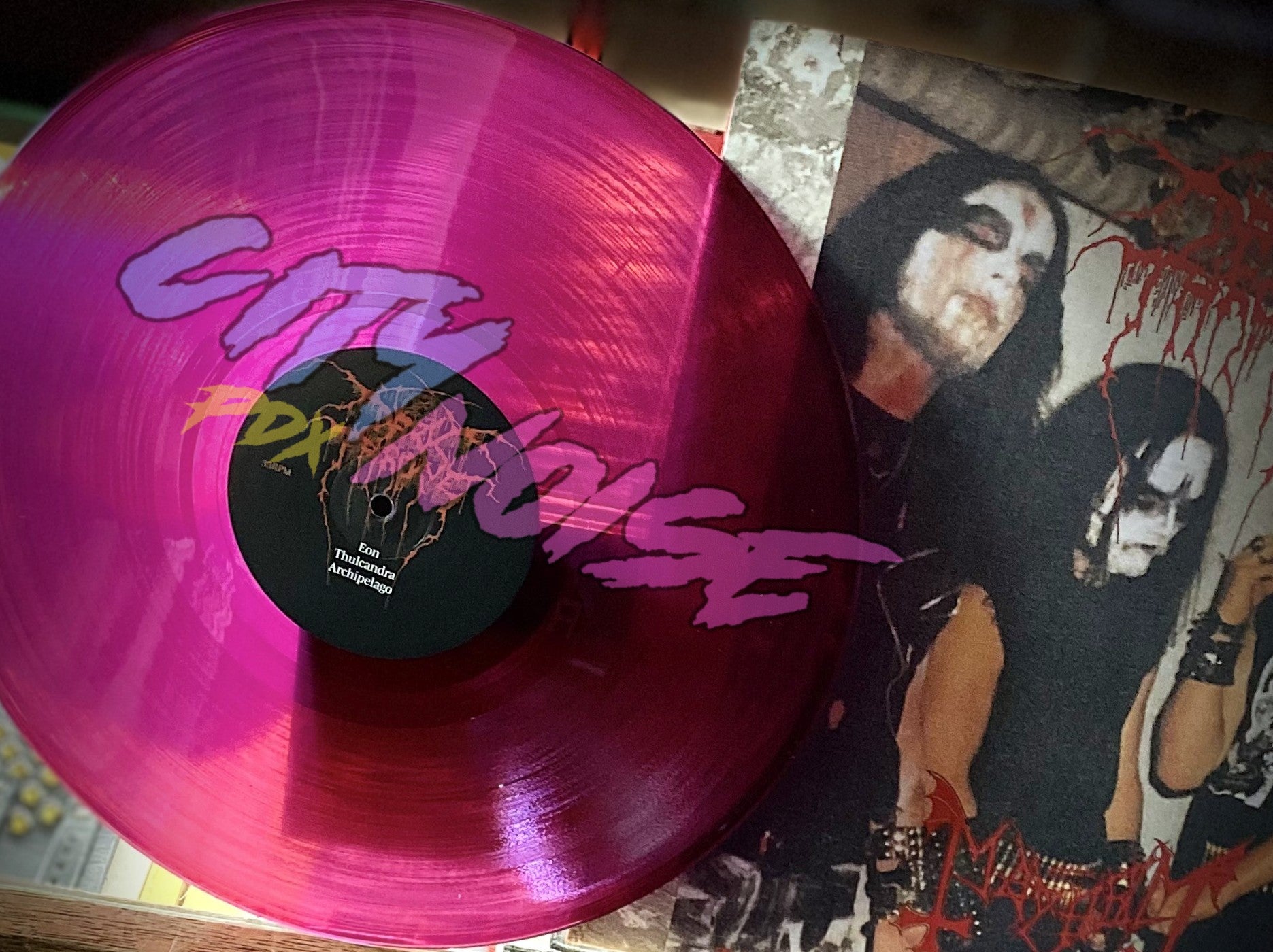 DARKTHRONE / MAYHEM – The True Legends In Black LP (violet