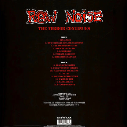 RAW NOISE – The Terror Continues LP (red vinyl)