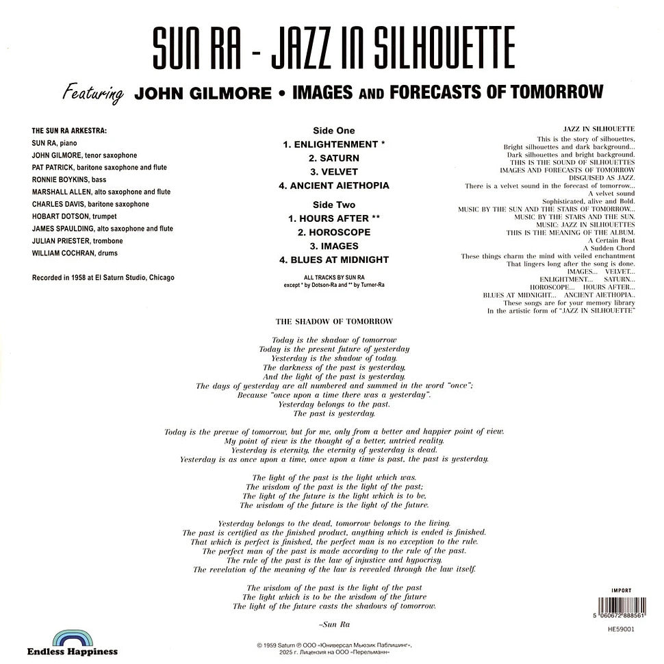 SUN RA & HIS ARKESTRA – Jazz In Silhouette LP