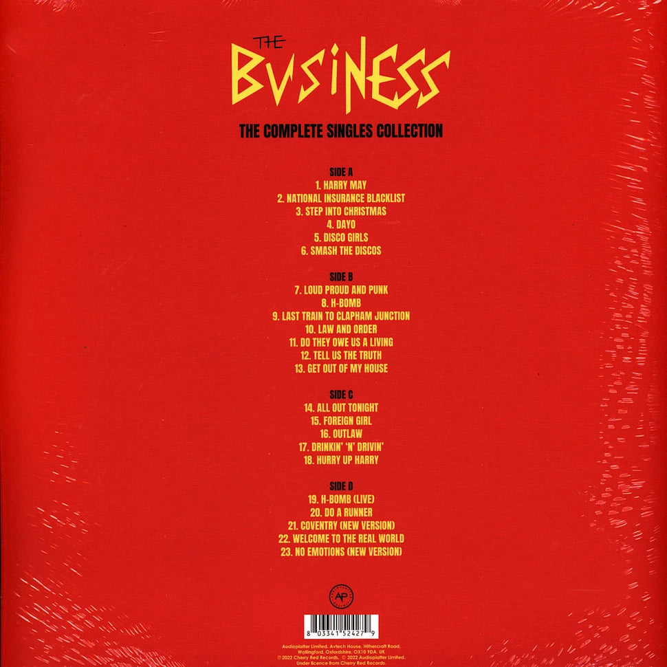 BUSINESS – The Complete Singles Collection 2xLP (red vinyl)