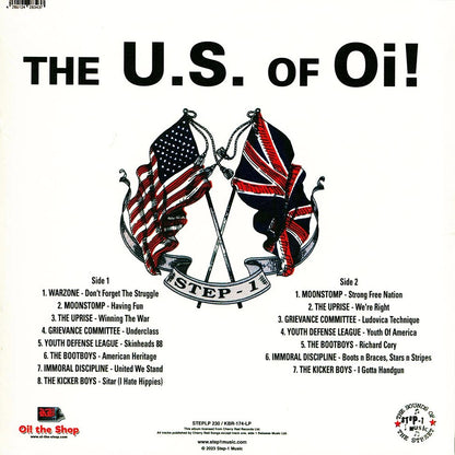V/A – The U.S. Of Oi! LP (blue vinyl)