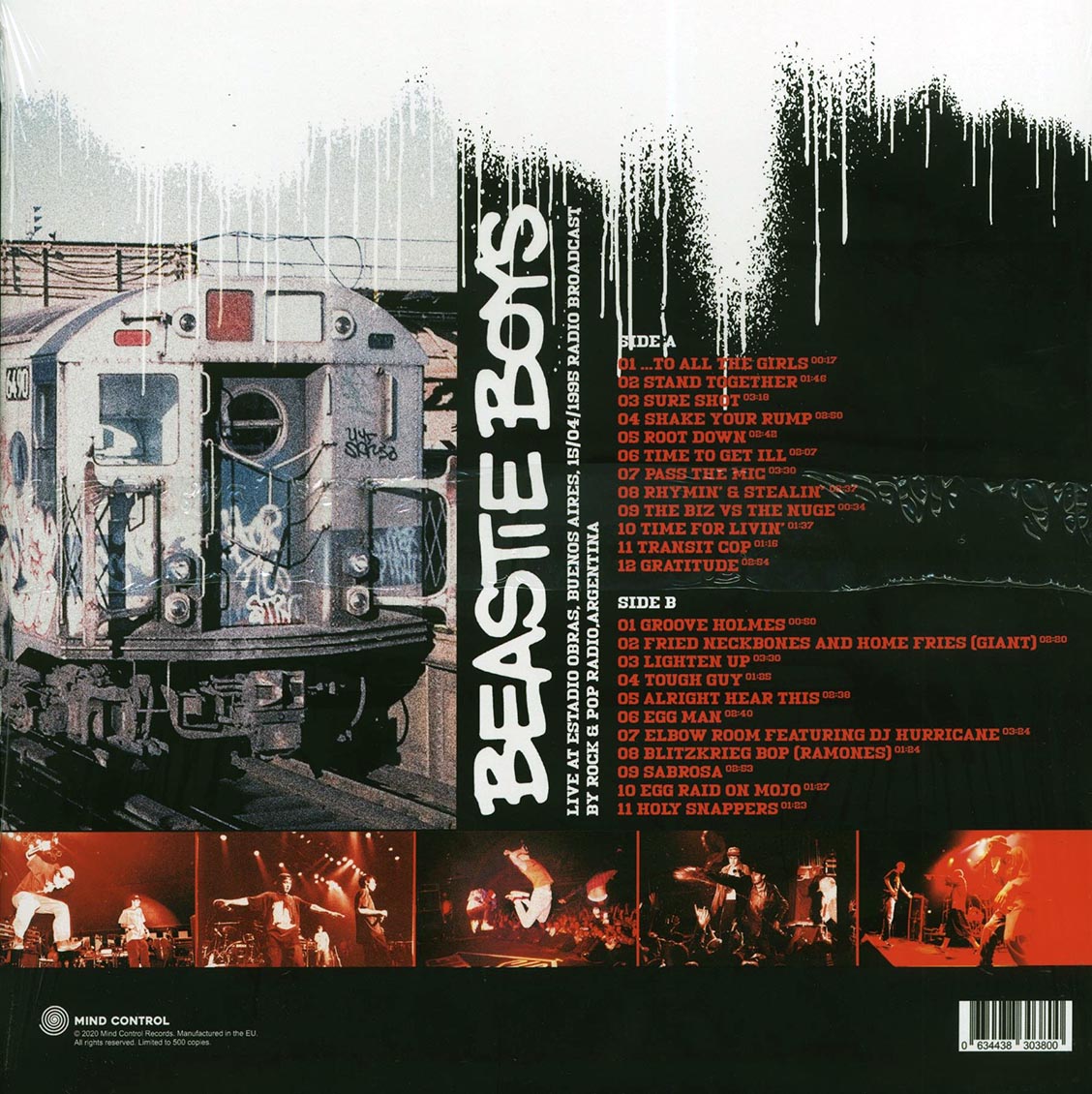 BEASTIE BOYS – Live At Estadio Obras, Buenos Aires 4/15/1995 LP