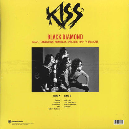 KISS – Black Diamond: Lafayette Music Room, Memphis TN 4/18/1974 LP