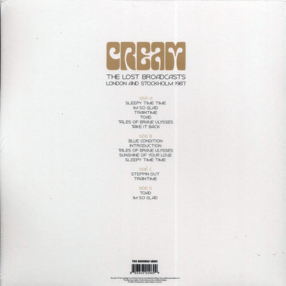 CREAM – The Lost Broadcasts London & Stockholm 1967 2xLP