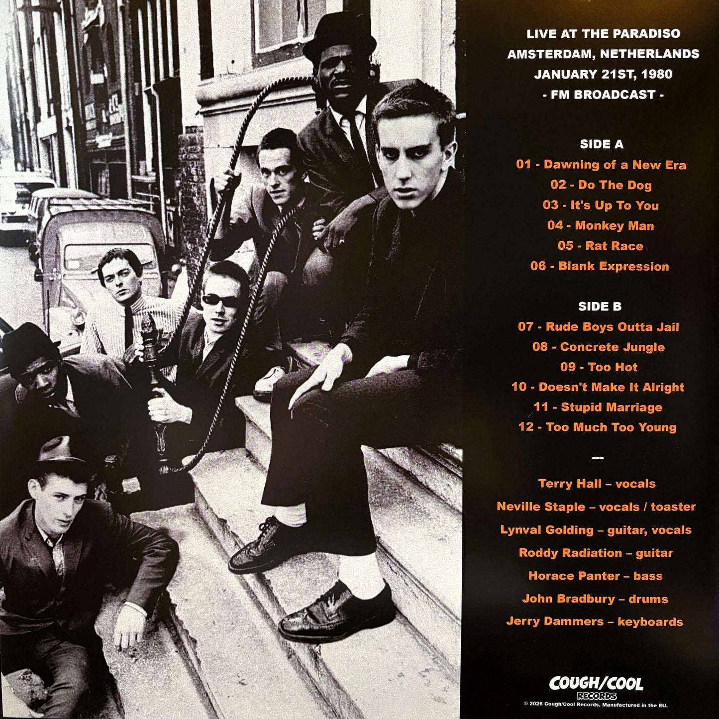 SPECIALS – Too Much Too Dam LP (orange vinyl)
