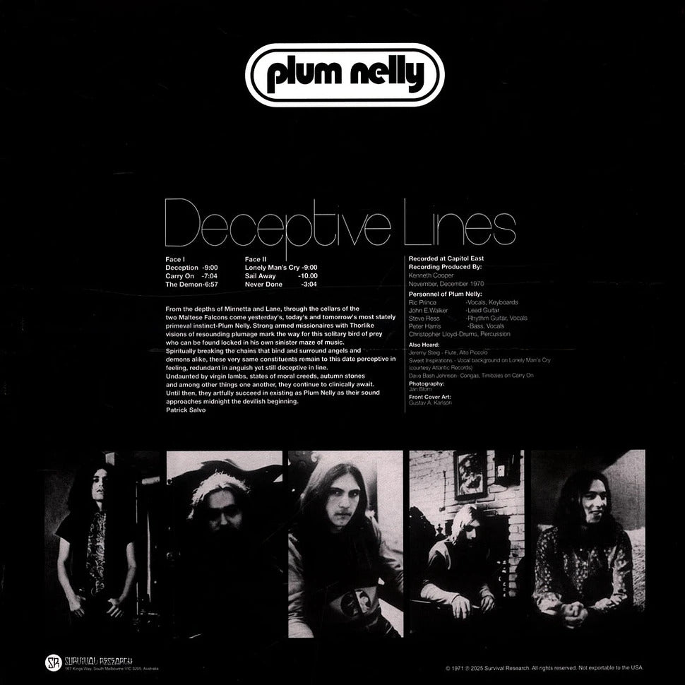 PLUM NELLY – Deceptive Lines LP