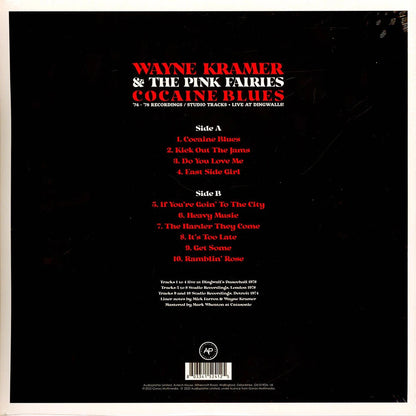 WAYNE KRAMER & THE PINK FAIRIES – Cocaine Blues - '74 - '78 Recordings LP (clear vinyl)