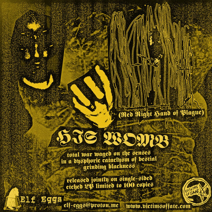 RED RIGHT HAND OF PLAGUE – His Womb LP
