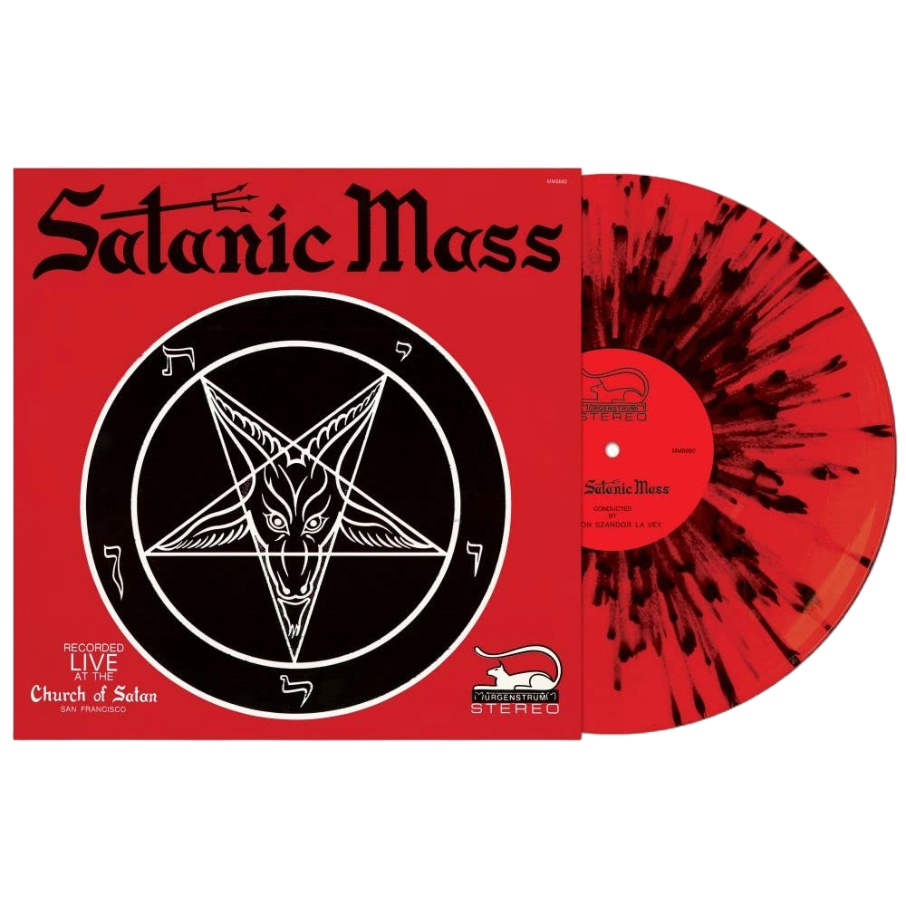 ANTON LAVEY – The Satanic Mass LP (red/black splatter vinyl)