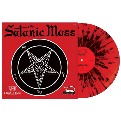 ANTON LAVEY – The Satanic Mass LP (red/black splatter vinyl)