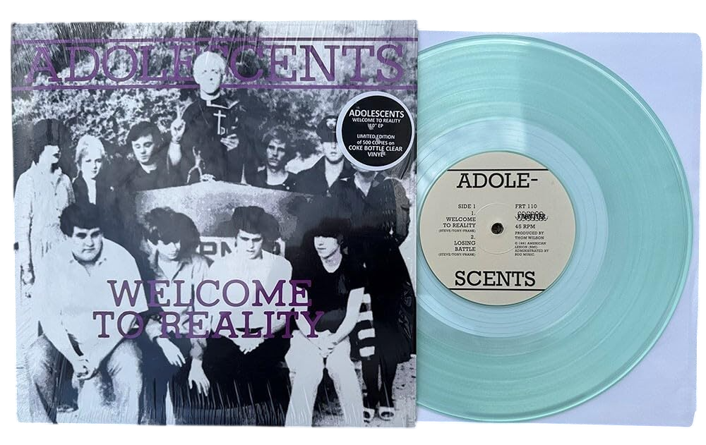 ADOLESCENTS – Welcome To Reality 10" (coke bottle clear vinyl)