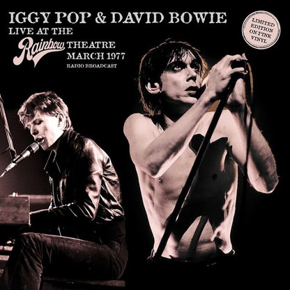 IGGY POP / DAVID BOWIE – Live At The Rainbow Theatre March 1977 LP (pink vinyl)