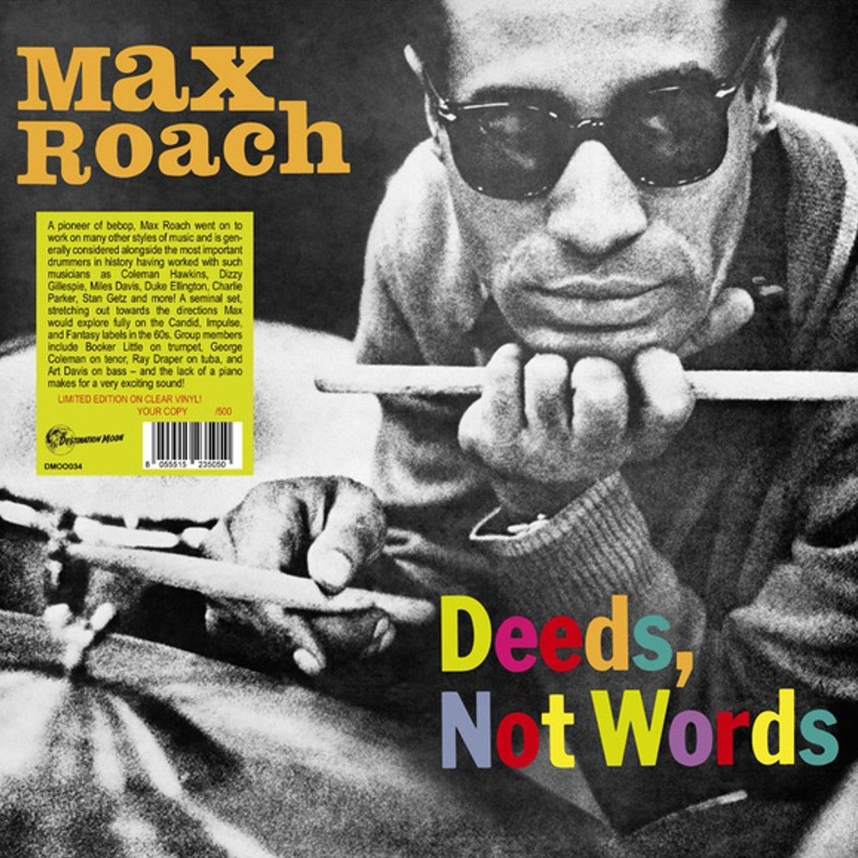 MAX ROACH – Deeds, Not Words LP (clear vinyl)