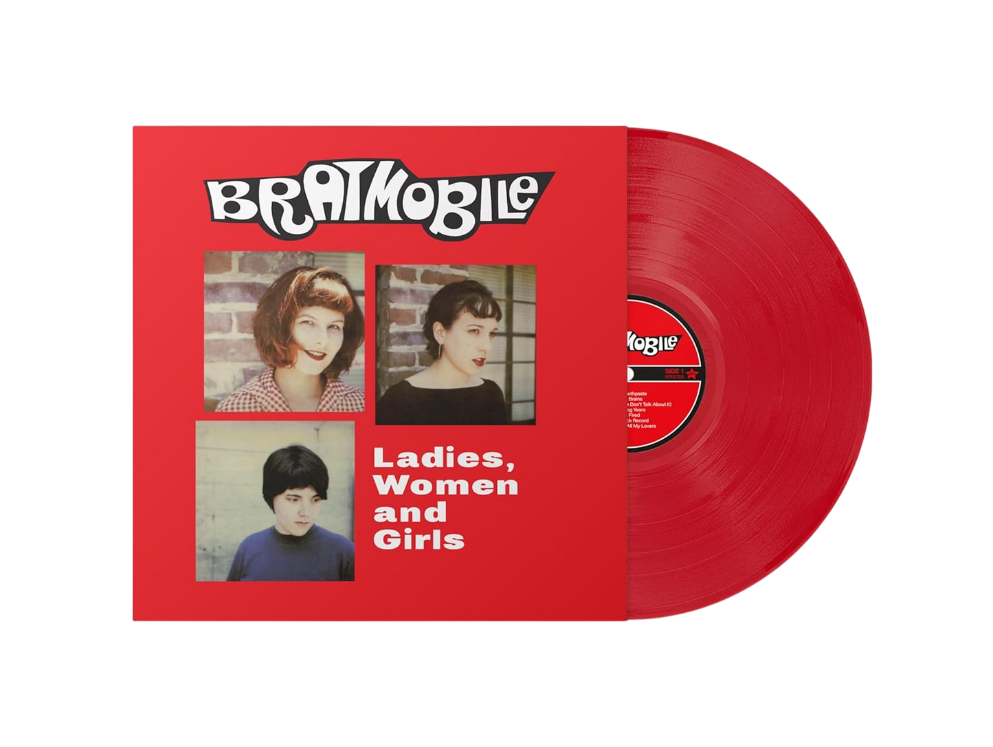 BRATMOBILE – Ladies, Women And Girls LP (red vinyl)