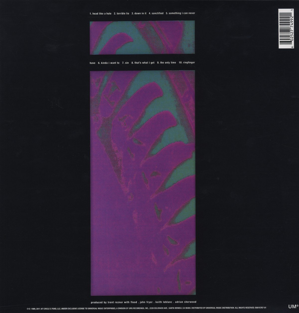 NINE INCH NAILS – Pretty Hate Machine LP