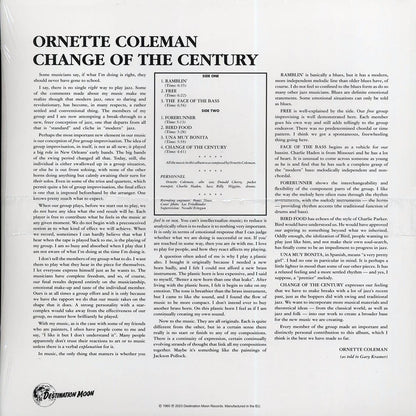 ORNETTE COLEMAN – Change Of The Century LP (clear vinyl)