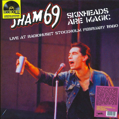 SHAM 69 – Skinheads Are Magic • Live At RadioHuset Stockholm February 1980 LP (red/black swirl vinyl)