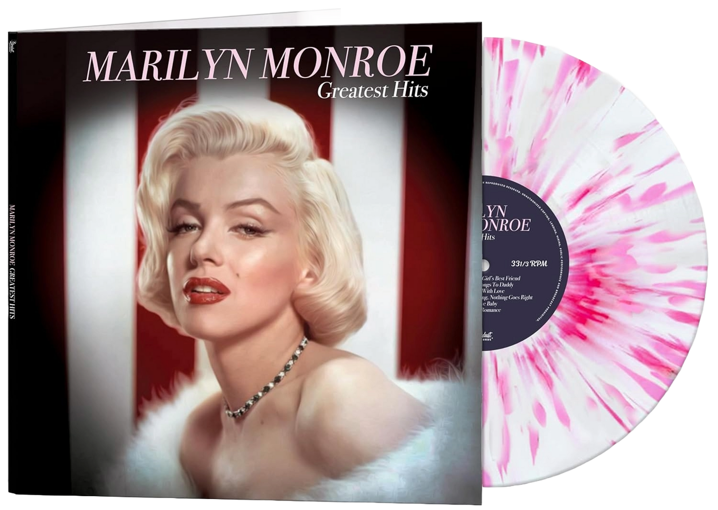 MARILYN MONROE – Greatest Hits LP (white/pink splatter vinyl)