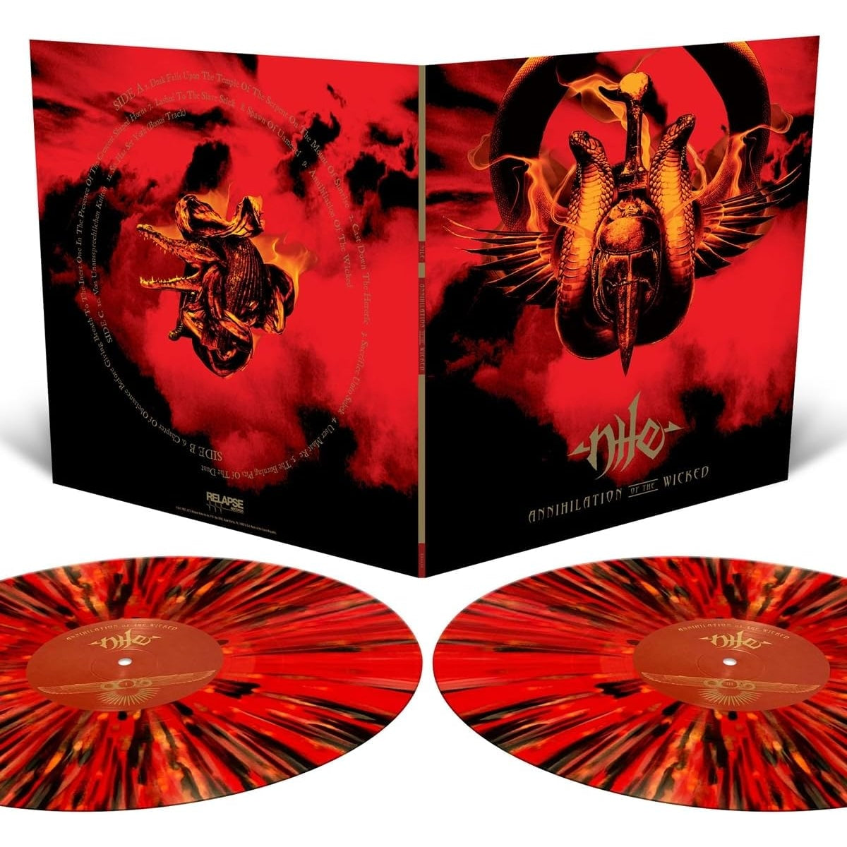 NILE – Annihilation Of The Wicked 2xLP (red/halloween orange splatter vinyl)