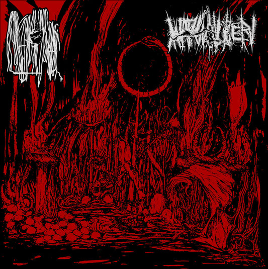 RED RIGHT HAND OF PLAGUE / WARSLAUGHTER – Split 7"