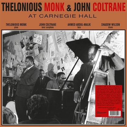 THELONIOUS MONK / JOHN COLTRANE – Thelonious Monk & John Coltrane At Carnegie Hall LP (clear vinyl)