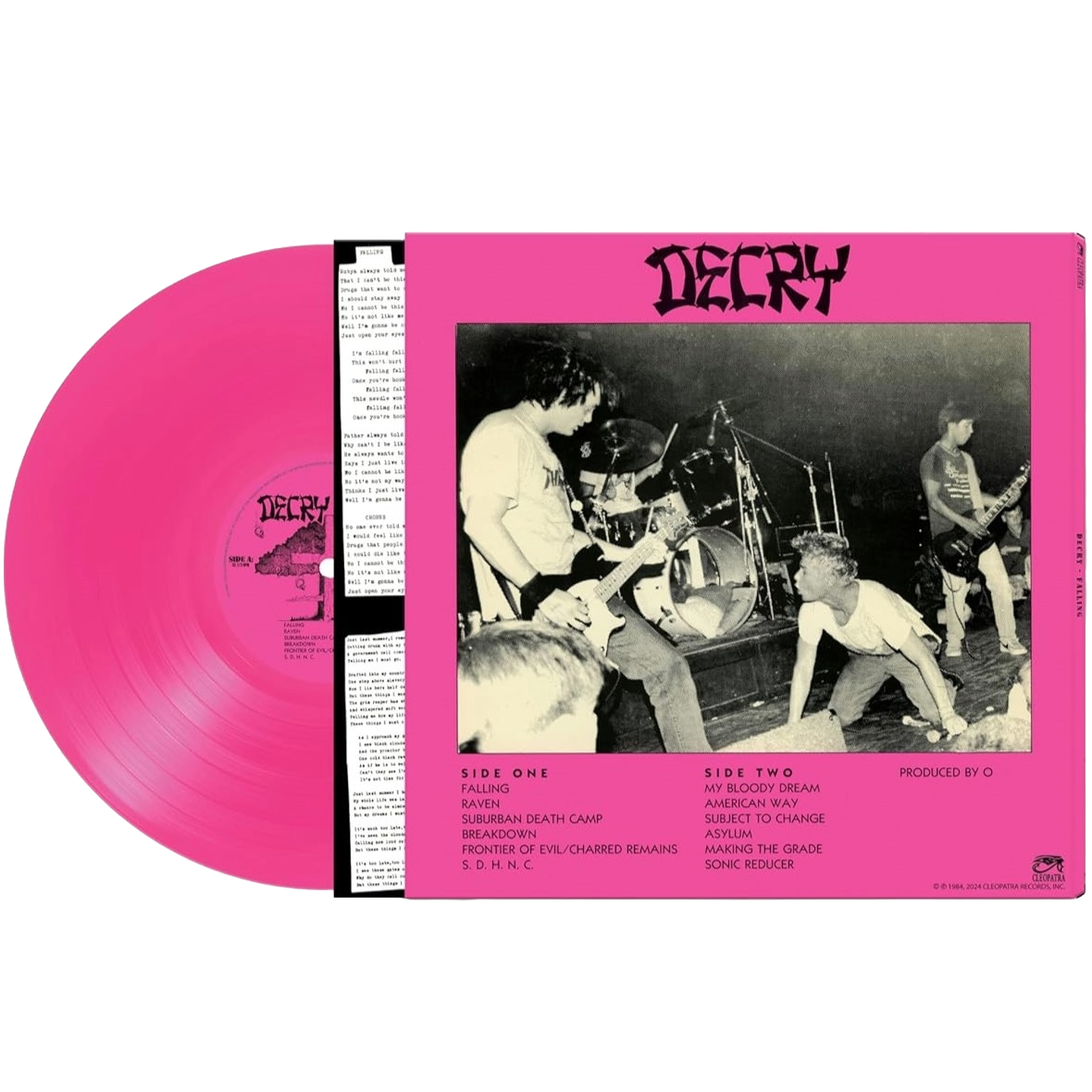 DECRY – Falling LP (opaque pink vinyl)