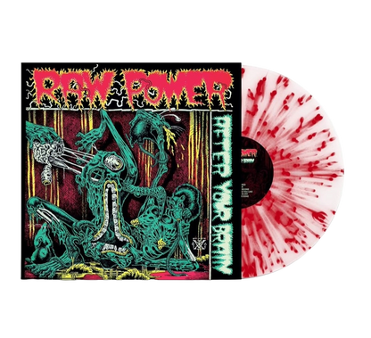 RAW POWER – After Your Brain LP (white/red splatter vinyl)